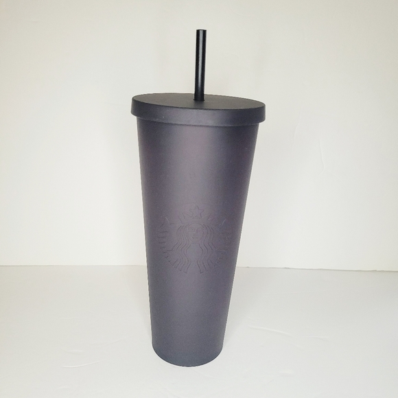 Starbucks Other - Rare Starbucks Tumbler Matte Plum Halloween Venti 2019 With Straw And Label